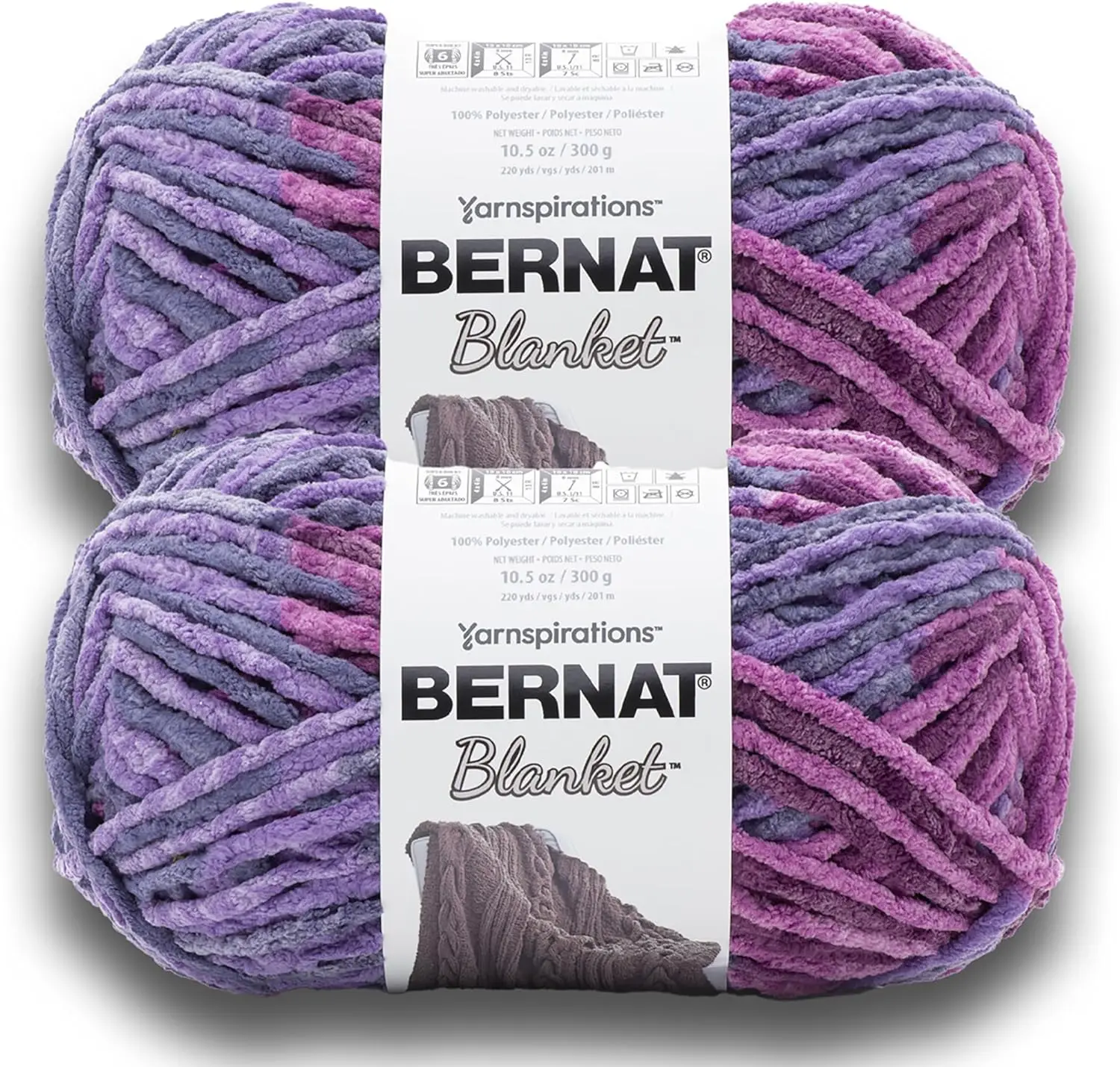 Purple Sunset Super Bulky Yarn - 2 Pack, 300g Each, 220 Yards - Perfect for Knitting and Crocheting
Purple Sunset Super Bulky Yarn - 2 Pack, 300g Each, 220 Yards - Perfect for Knitting and Crocheting