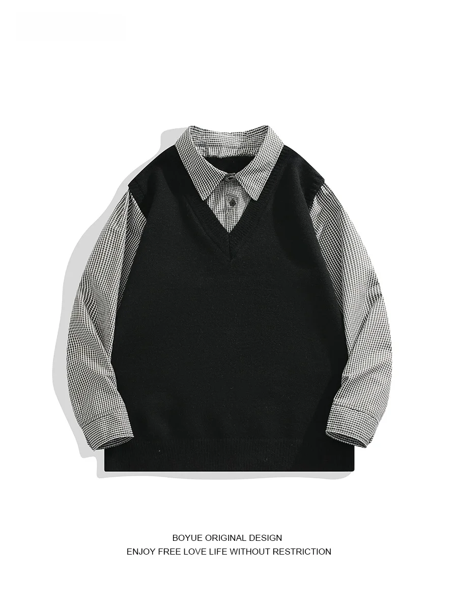 Boyue Long Sve Knitted irt Casual Trendy Men's Faion Autumn Season Loose Fit Youthful Energy Sle Striped Pattern
Boyue Long Sve Knitted irt Casual Trendy Men's Faion Autumn Season Loose Fit Youthful Energy Sle Striped Pattern