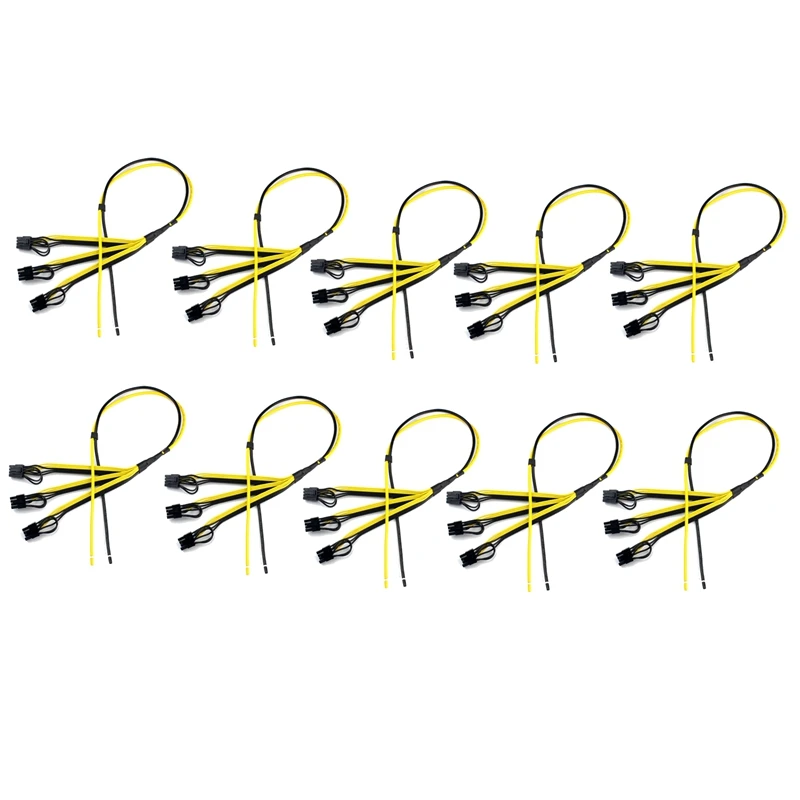 10Pcs/Set 1 To 3 Power Supply Cable 8P(6+2P) Adapter Cable Splitter Wire 12AWG+18AWG Power Cord
10Pcs/Set 1 To 3 Power Supply Cable 8P(6+2P) Adapter Cable Splitter Wire 12AWG+18AWG Power Cord