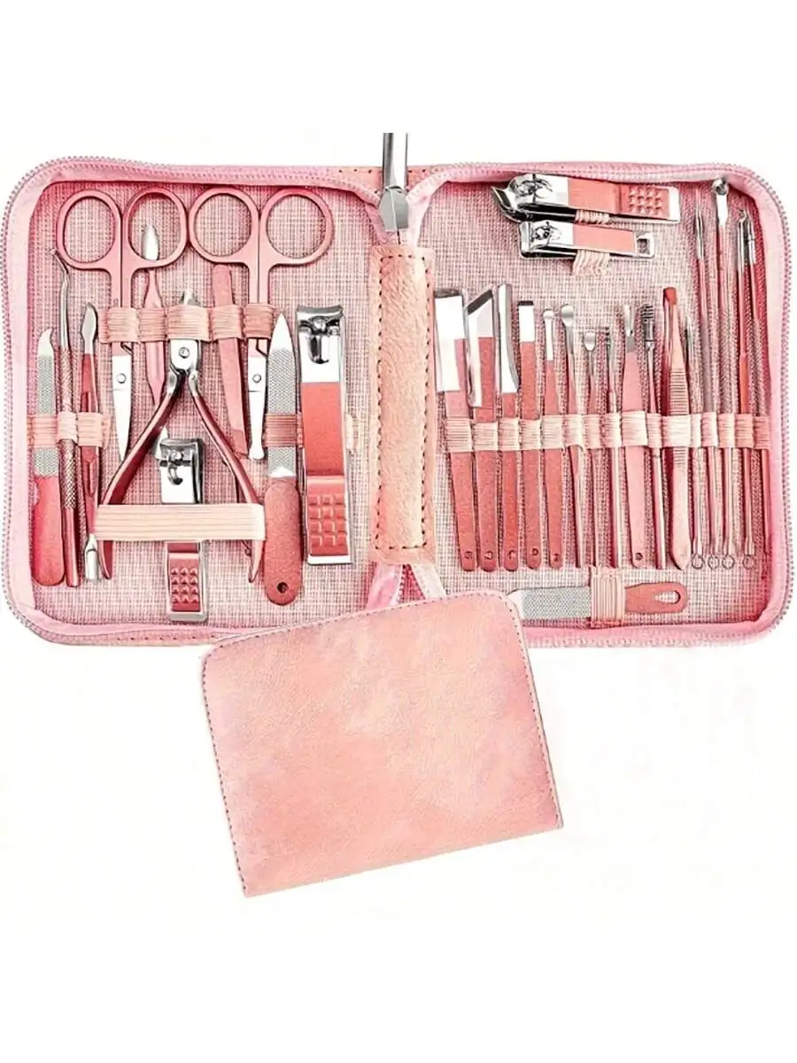30pcs Stainless Steel Manicure Set Pedicure Kit Womens Nail Clippers Set Professional Grooming Care Tools Nail Kit
30pcs Stainless Steel Manicure Set Pedicure Kit Womens Nail Clippers Set Professional Grooming Care Tools Nail Kit