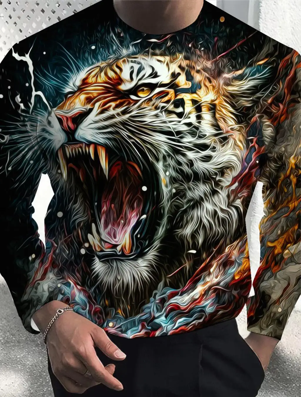 Fashion Men's T shirt Tee 3d Print Animal Long Sleeve Daily Weekend Basic O-Neck Autumn Clothing Mens Long sleeved Streetwear
Fashion Men's T shirt Tee 3d Print Animal Long Sleeve Daily Weekend Basic O-Neck Autumn Clothing Mens Long sleeved Streetwear