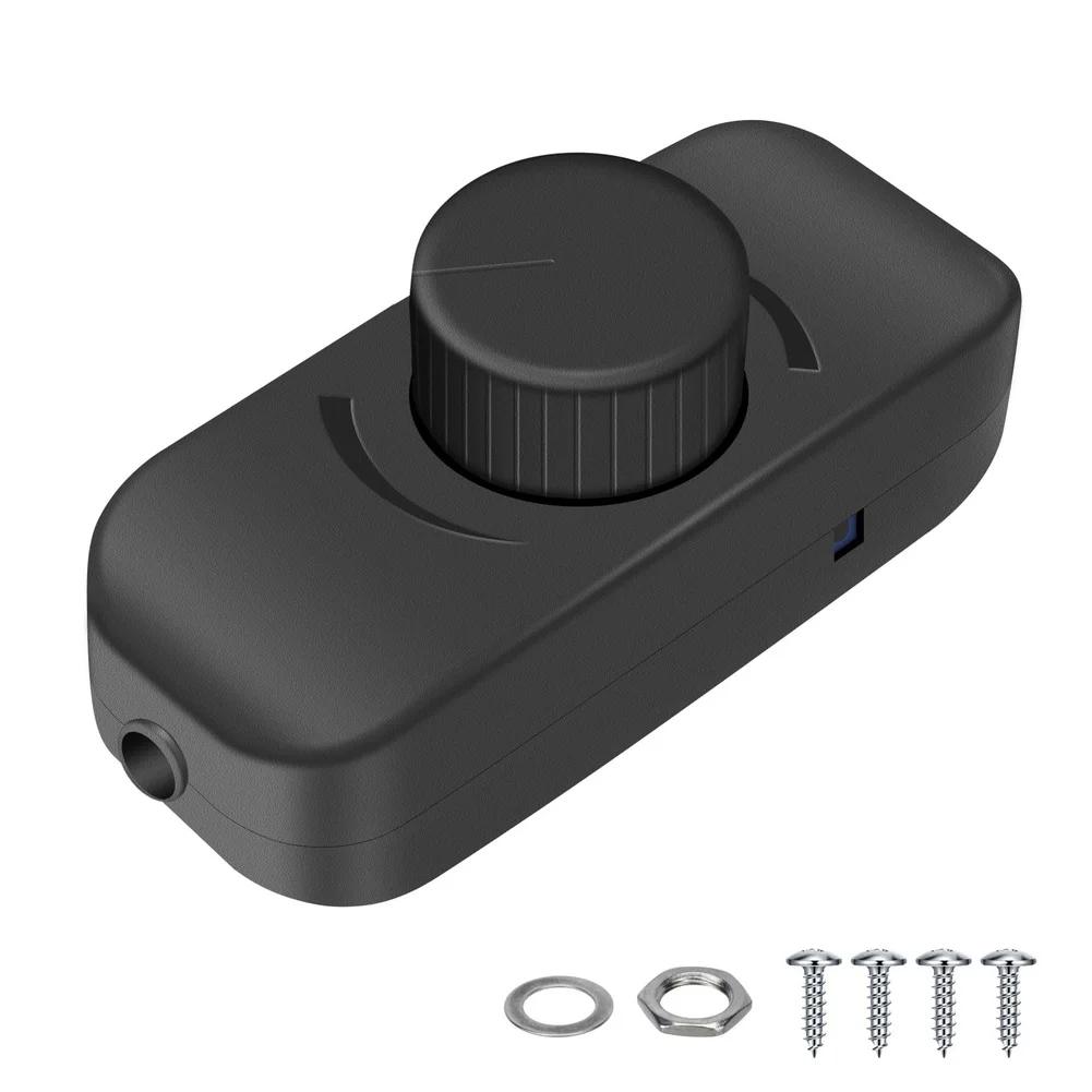 Inline Rotary Dimmer Switch Designed for LED Table Lamps and Incandescent Fixtures with Last Setting Recall Feature
Inline Rotary Dimmer Switch Designed for LED Table Lamps and Incandescent Fixtures with Last Setting Recall Feature