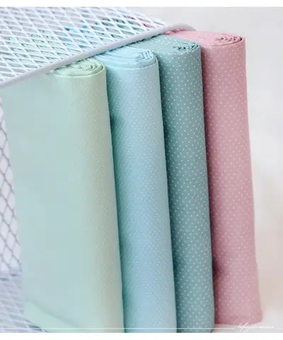 160x50cm Candy Colored Dot Twill Cotton Fabric, Pure Cotton Fabric, DIY Bed Sheets, Home and Children's Clothing, Bedding Cloth