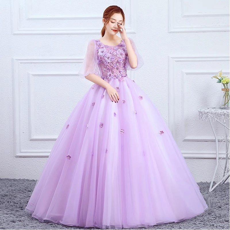 Customized Ball Gown Evening Dresses Appliques Puff Sleeves Prom Birthday Party Gowns Formal Vestido De Noche
Customized Ball Gown Evening Dresses Appliques Puff Sleeves Prom Birthday Party Gowns Formal Vestido De Noche