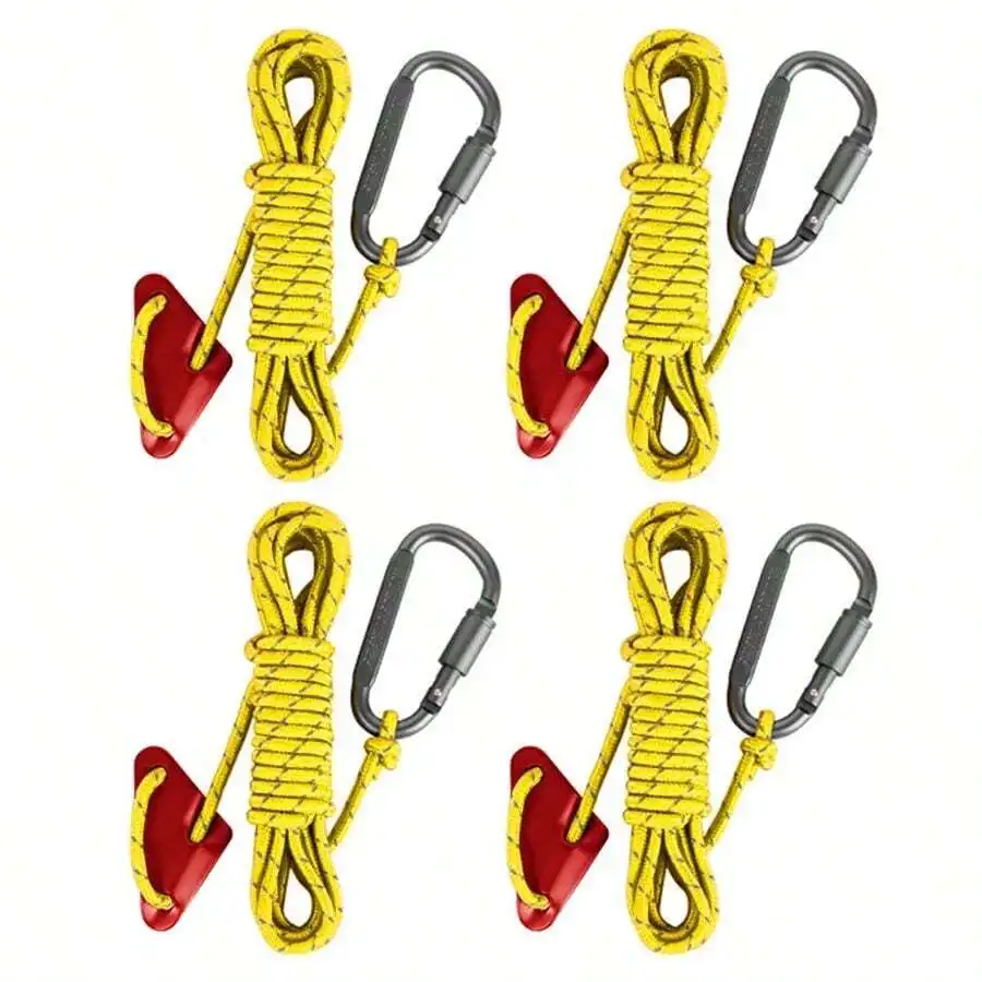 4Pcs Reflective Tent Guy Ropes Outdoor Tent Guide Rope Winds Line With Aluminum Guy Rope Tensioner Camping, Hiking
4Pcs Reflective Tent Guy Ropes Outdoor Tent Guide Rope Winds Line With Aluminum Guy Rope Tensioner Camping, Hiking