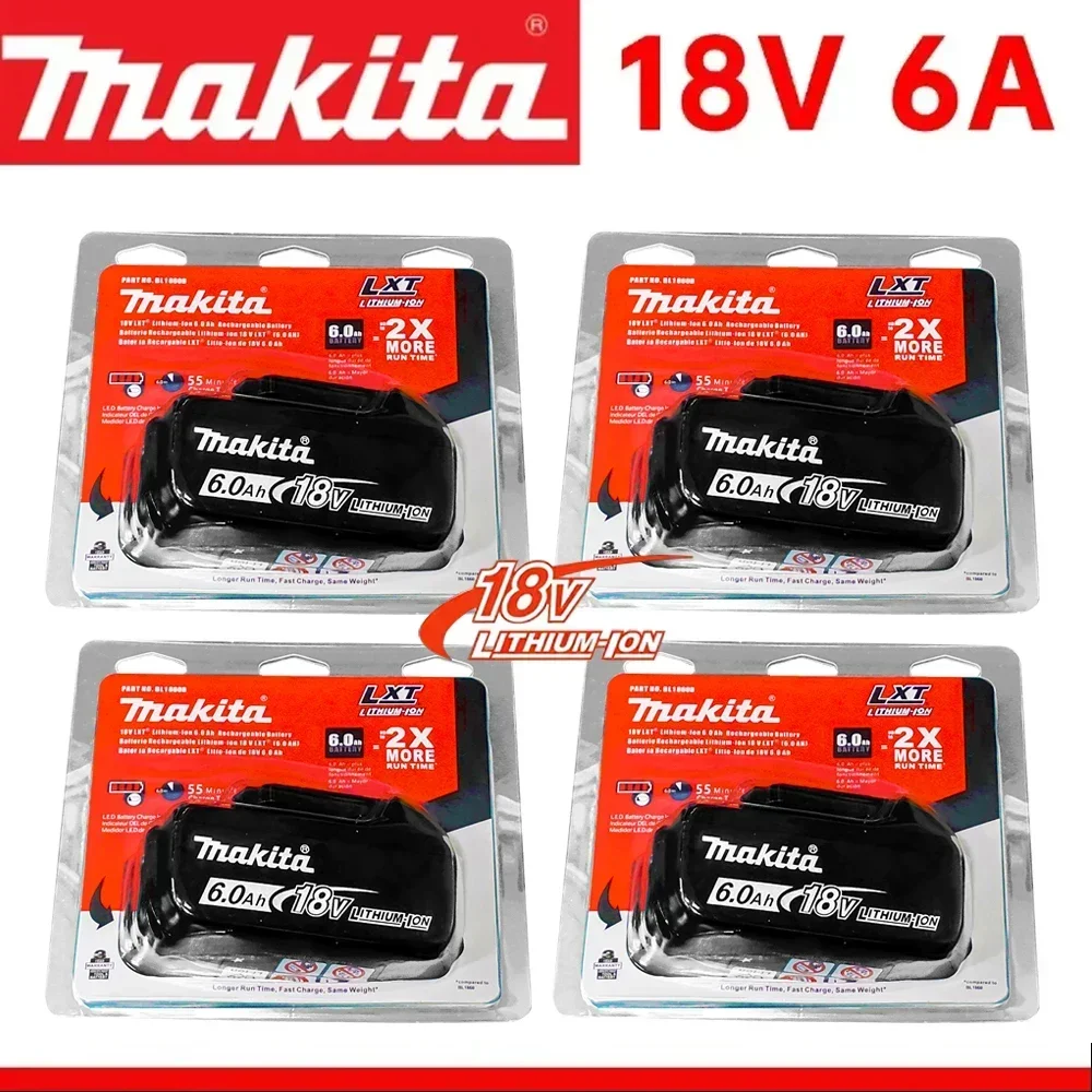 100% Original Makita 6Ah for Makita 18V Battery BL1840 BL1830B BL1850B BL1850 BL1860 BL1815 Replacement Lithium Battery
100% Original Makita 6Ah for Makita 18V Battery BL1840 BL1830B BL1850B BL1850 BL1860 BL1815 Replacement Lithium Battery