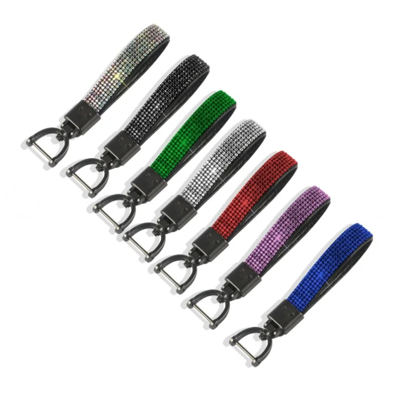 New Rhinestone Leather Keychain Shiny Crystal Key Chain Women Girl Key Holder Car Bag Accessories Gift Keyring
New Rhinestone Leather Keychain Shiny Crystal Key Chain Women Girl Key Holder Car Bag Accessories Gift Keyring