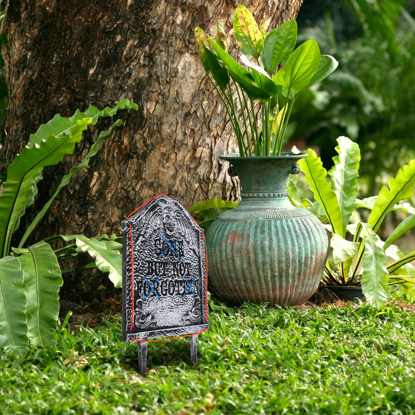 Halloween Graveyard Decor 15 Inch Dual-Color LED Tombstone Red Blue Light Outdoor Yard Sign Cemetery Decoration Spooky Night
Halloween Graveyard Decor 15 Inch Dual-Color LED Tombstone Red Blue Light Outdoor Yard Sign Cemetery Decoration Spooky Night