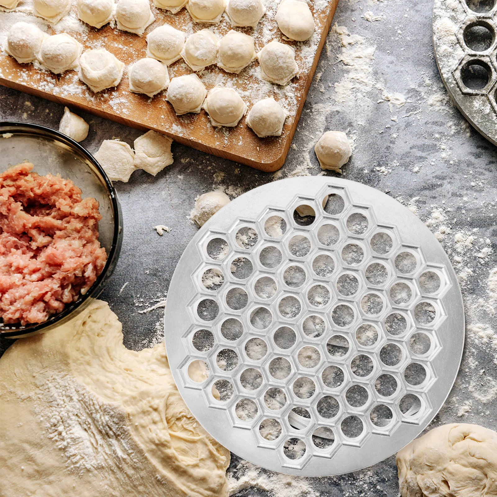 Dumpling Mold Maker Multi-hole Ravioli Food Making Kitchen Supply Aluminum Alloy Household
Dumpling Mold Maker Multi-hole Ravioli Food Making Kitchen Supply Aluminum Alloy Household