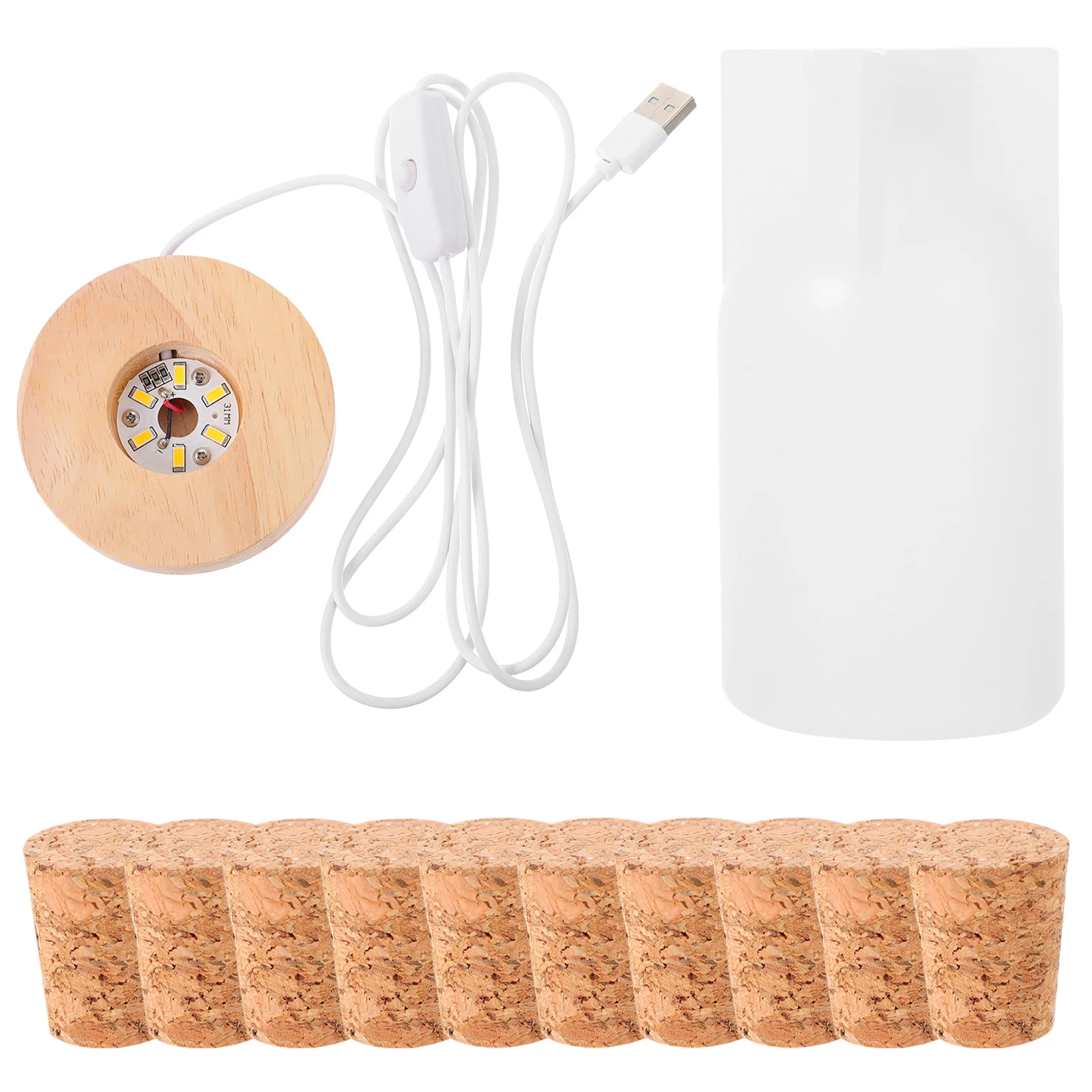 1Set 3D Night Light Mold Silicone Resin Craft Set DIY Lamp Making Supply for Desktop Ornament Home Decor Creative Light Casting
1Set 3D Night Light Mold Silicone Resin Craft Set DIY Lamp Making Supply for Desktop Ornament Home Decor Creative Light Casting