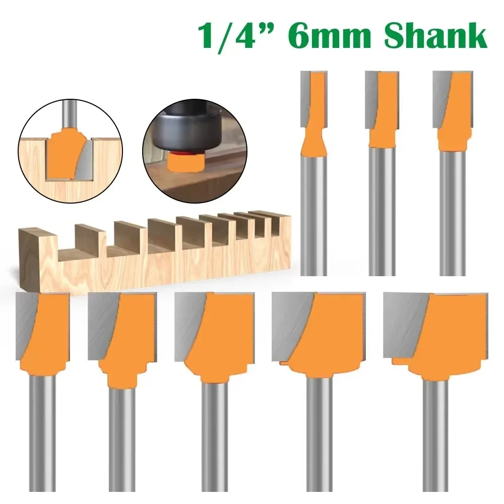 1PC 1/4" 6.35MM 6MM Shank Milling Cutter Wood Carving Cleaning Bottom Bit Straight Router Bit set CleanWoodworking Power Machine
1PC 1/4" 6.35MM 6MM Shank Milling Cutter Wood Carving Cleaning Bottom Bit Straight Router Bit set CleanWoodworking Power Machine