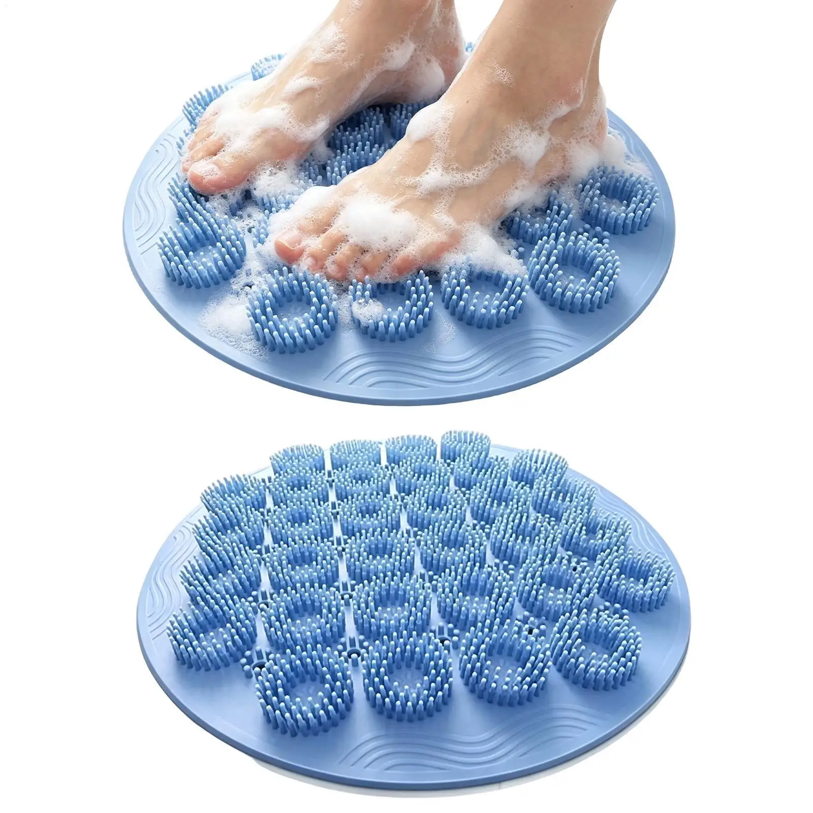 Silicone Massage Shower Mat Non-slip Wash Foot Pad Foot Exfoliating Bathroom Rub Back Brush with Sucker Bath Massage Brush Pad
Silicone Massage Shower Mat Non-slip Wash Foot Pad Foot Exfoliating Bathroom Rub Back Brush with Sucker Bath Massage Brush Pad