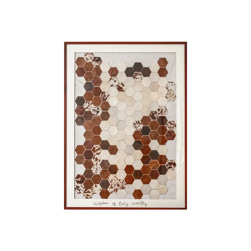 Modern light luxury living room sofa back background wall decorative painting high-grade milk cowhide entrance corridor hanging
Modern light luxury living room sofa back background wall decorative painting high-grade milk cowhide entrance corridor hanging