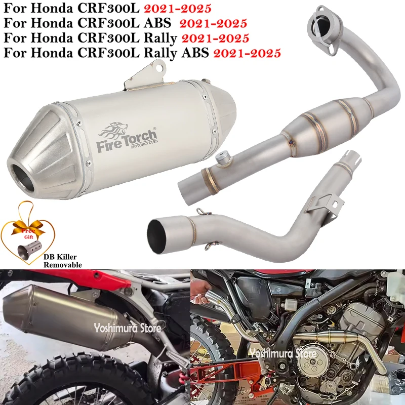 Slip On For Honda CRF 300L CRF300L Rally ABS 2021 - 2025 Road Motorcycle Exhaust Full Systems Lnik Pipe Espace DB Killer Muffler
Slip On For Honda CRF 300L CRF300L Rally ABS 2021 - 2025 Road Motorcycle Exhaust Full Systems Lnik Pipe Espace DB Killer Muffler