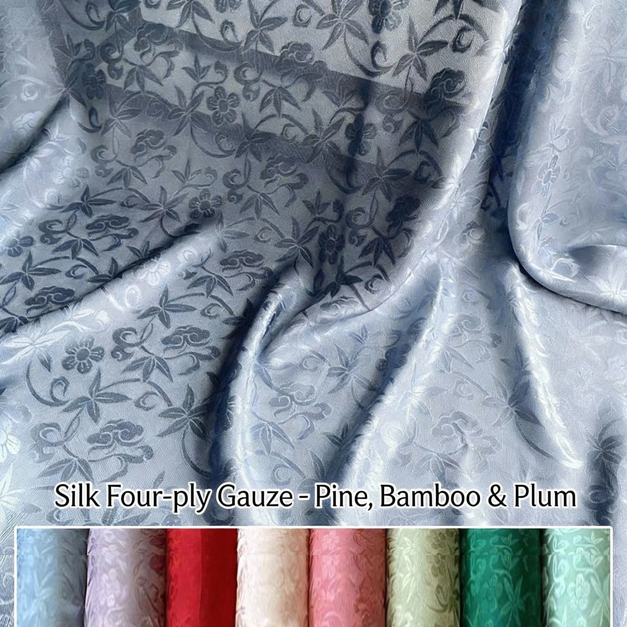 Chinese Style Mulberry Silk Gauze Fabric - for Sewing Dresses, Blouses Skin-Friendly Traditional Pine Bamboo Plum Print Textile
Chinese Style Mulberry Silk Gauze Fabric - for Sewing Dresses, Blouses Skin-Friendly Traditional Pine Bamboo Plum Print Textile