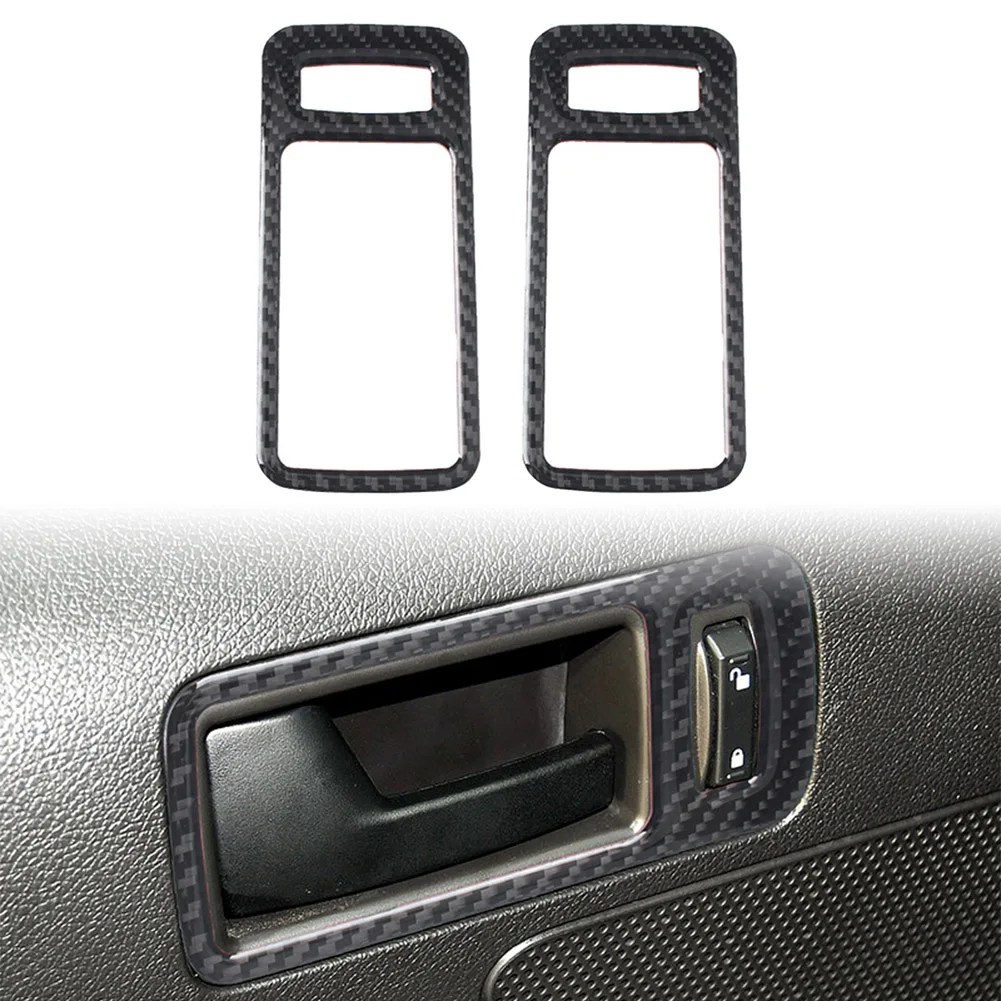 2Pcs Carbon Fiber ABS Interior Door Handle Bowl Trim Cover For Ford Mustang 2009-2013 
2Pcs Carbon Fiber ABS Interior Door Handle Bowl Trim Cover For Ford Mustang 2009-2013