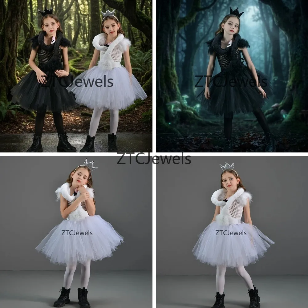 Swan Tutu Costume for Girls Halloween Cosplay Ballet Dance Performance Princess Party Dress Set
Swan Tutu Costume for Girls Halloween Cosplay Ballet Dance Performance Princess Party Dress Set
