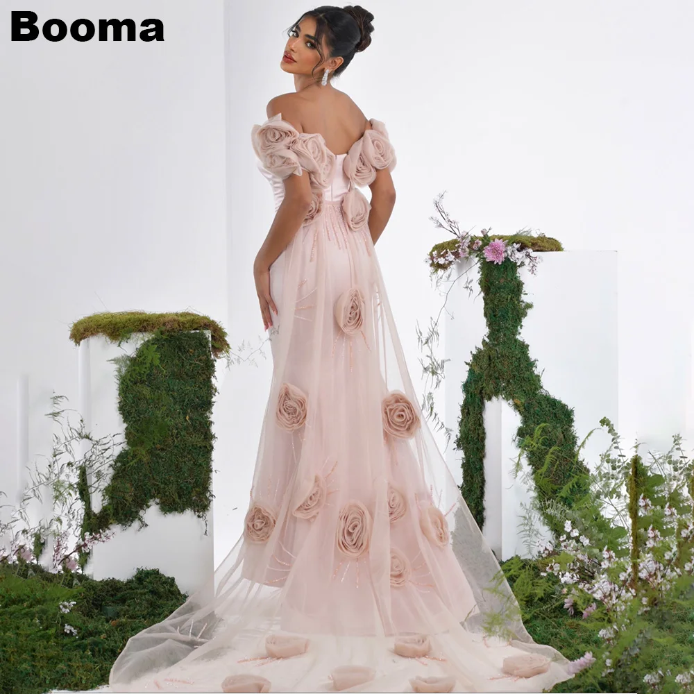Booma Newest Mermaid Evening Dresses Off Shoulder 3D Flowers Tulle Train Prom Dresses Formal Occasion Gowns for Women 2023
Booma Newest Mermaid Evening Dresses Off Shoulder 3D Flowers Tulle Train Prom Dresses Formal Occasion Gowns for Women 2023