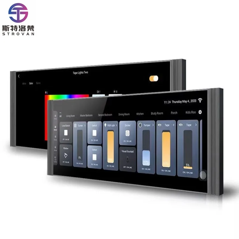 ZXHK 12 Inches Multi-Functional Touch Screen Control Panel Central Intelligent Scenes Smart Zigbee Gateway Tuya Android US Smart