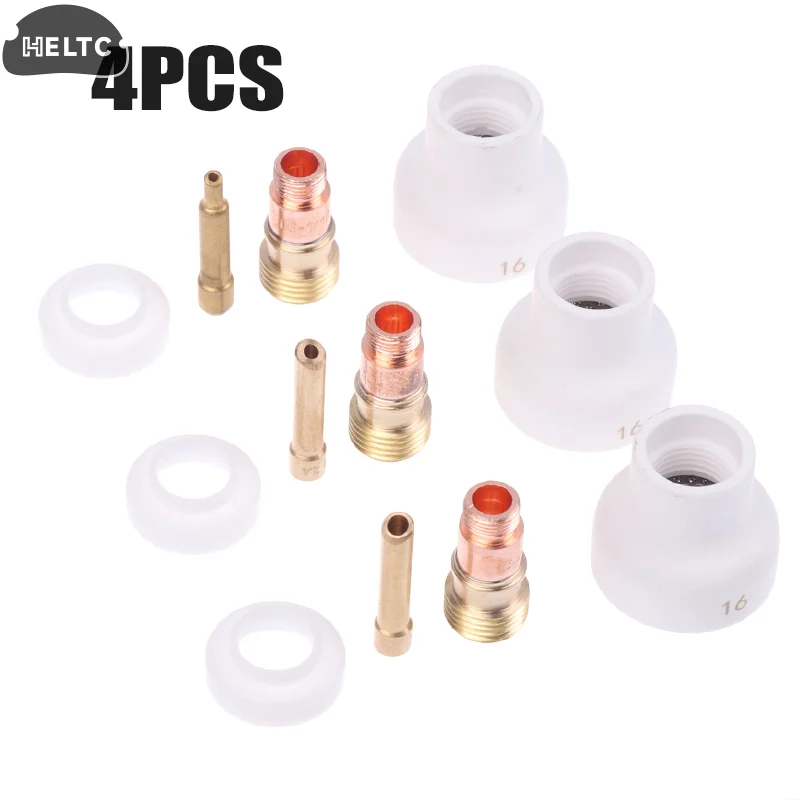 4Pcs TIG Welding 1.6/2.4/3.2mm White Ceramic Nozzle Alumina Cup Kit Torches WP17 18 26 Stubby Collets Body Gas Lens Set
4Pcs TIG Welding 1.6/2.4/3.2mm White Ceramic Nozzle Alumina Cup Kit Torches WP17 18 26 Stubby Collets Body Gas Lens Set