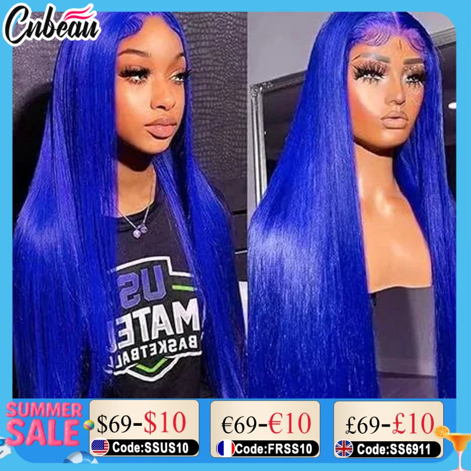 250% 36 Inch Pure Blue Straight 13x6 Lace Frontal 13x4 Lace Front Body Wave Human Hair Wigs Pre-plucked Blue Colored
250% 36 Inch Pure Blue Straight 13x6 Lace Frontal 13x4 Lace Front Body Wave Human Hair Wigs Pre-plucked Blue Colored