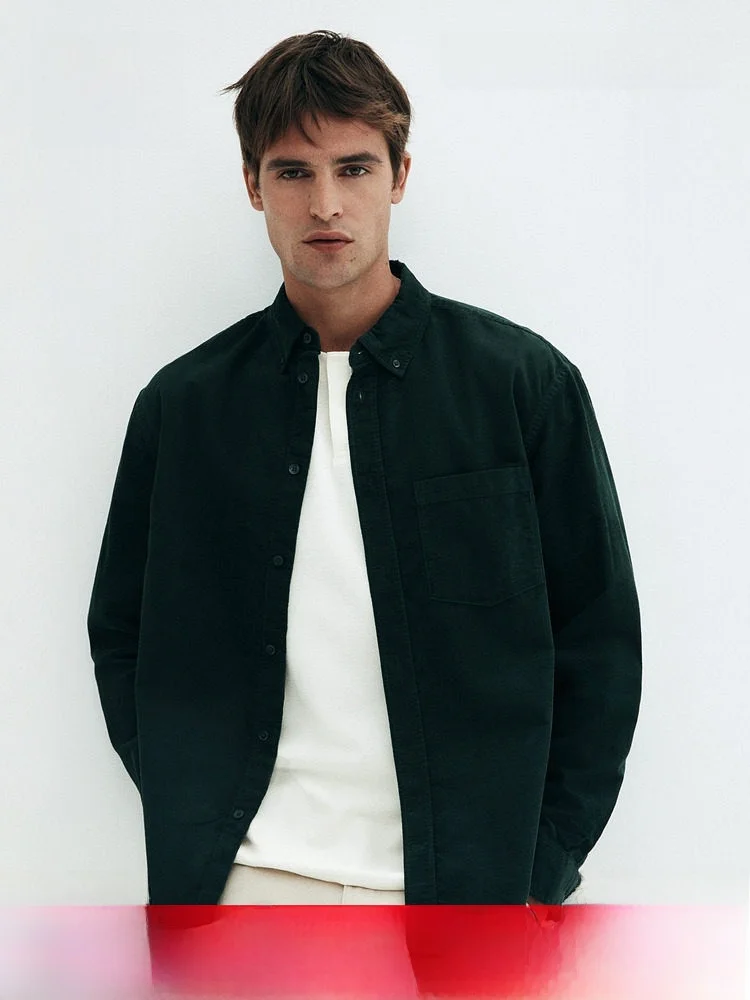 Soft Corduroy Men's Shirt Standard Fit Long Sleeve Casual Cotton Button up Coat H&M 1289456 Daily Wear Autumn Season
Soft Corduroy Men's Shirt Standard Fit Long Sleeve Casual Cotton Button up Coat H&M 1289456 Daily Wear Autumn Season