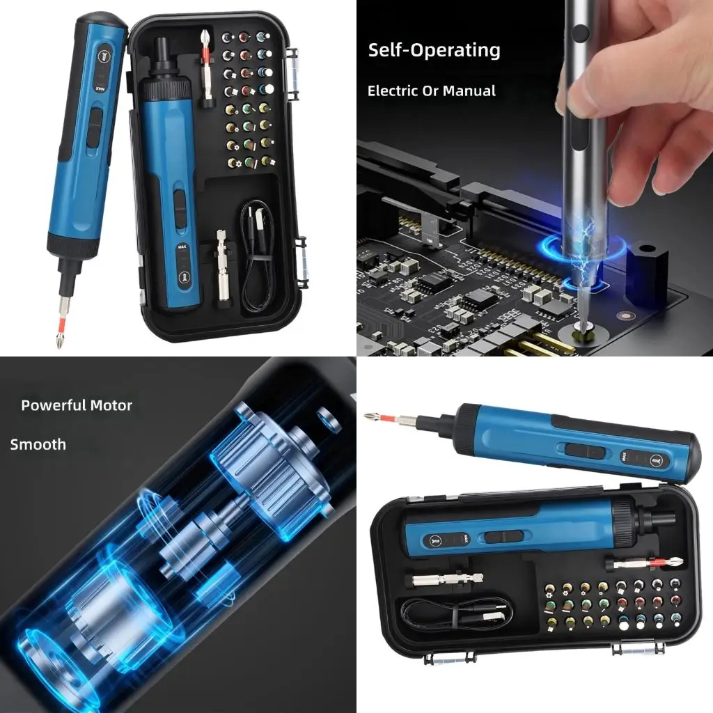 Ergonomic Electric Screwdriver Tool With Charging Cable Suitable For All Skill Levels Professional And Home Users high quality