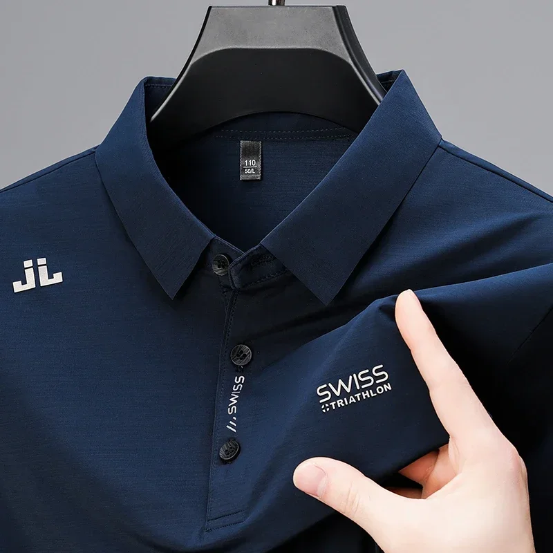 New Men's Business Casual Short Sleeved Shirt with Badge Solid Color Polo Shirt Fashionable Breathable Comfortable Versatile Top
New Men's Business Casual Short Sleeved Shirt with Badge Solid Color Polo Shirt Fashionable Breathable Comfortable Versatile Top