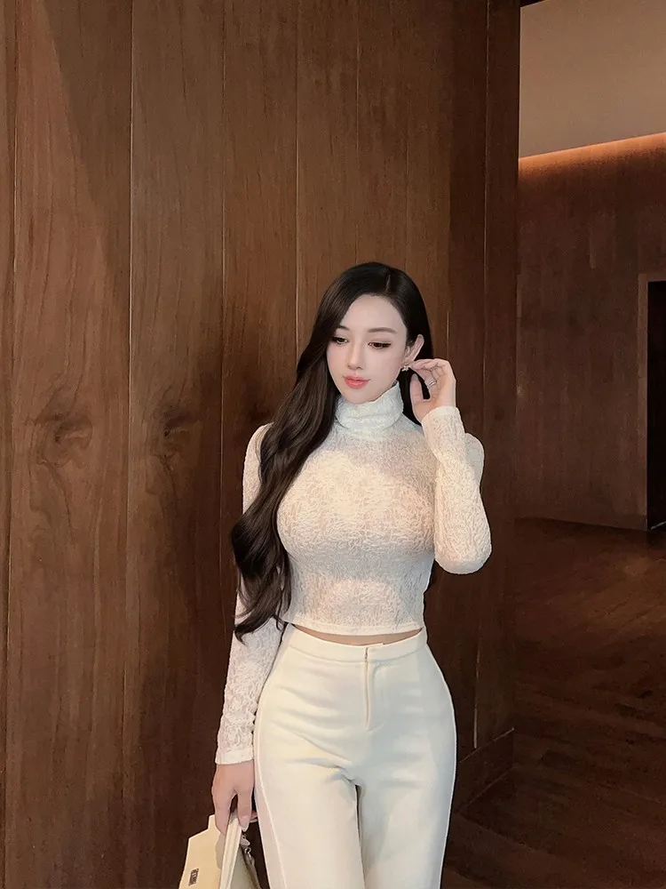 Wang JiuJiu шерстяная трикотажная футболка с высоким воротником и длинным светом, женский модный осенне-зимний базовый слой, пуловер, топ
Wang JiuJiu шерстяная трикотажная футболка с высоким воротником и длинным светом, женский модный осенне-зимний базовый слой, пуловер, топ