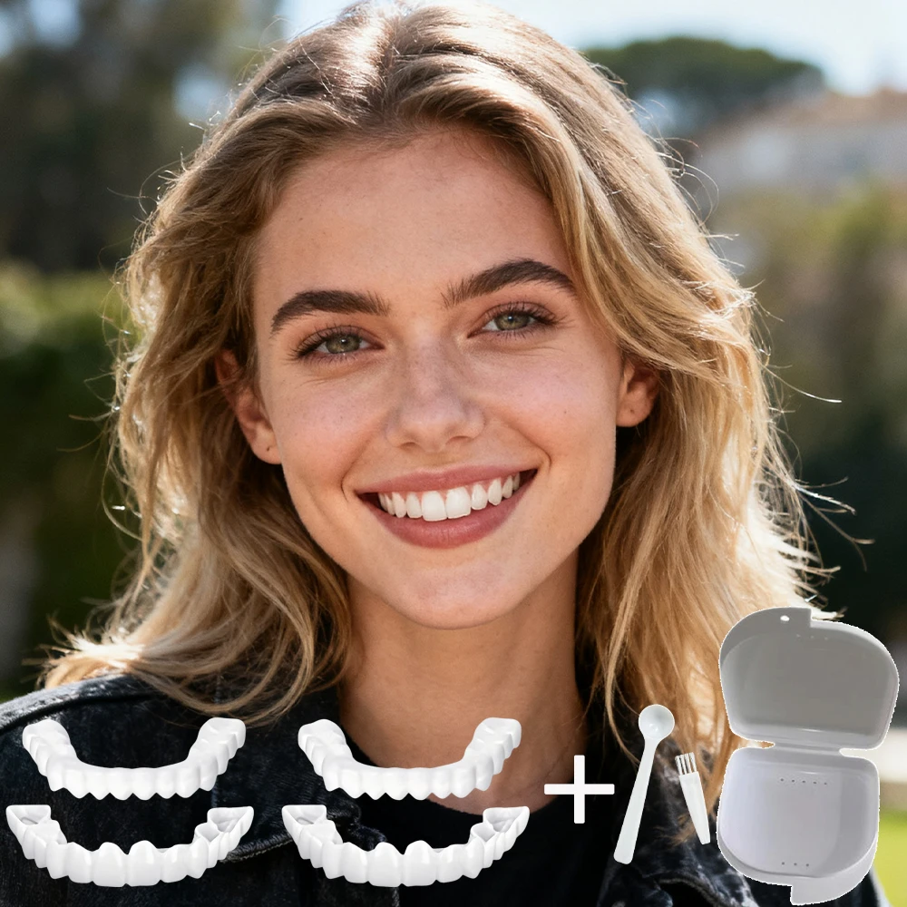 New Daily Commuter Teeth Veneers Reusable Instant Smile Whitening Low Profile Design for Subway Bus Ride H2931
New Daily Commuter Teeth Veneers Reusable Instant Smile Whitening Low Profile Design for Subway Bus Ride H2931