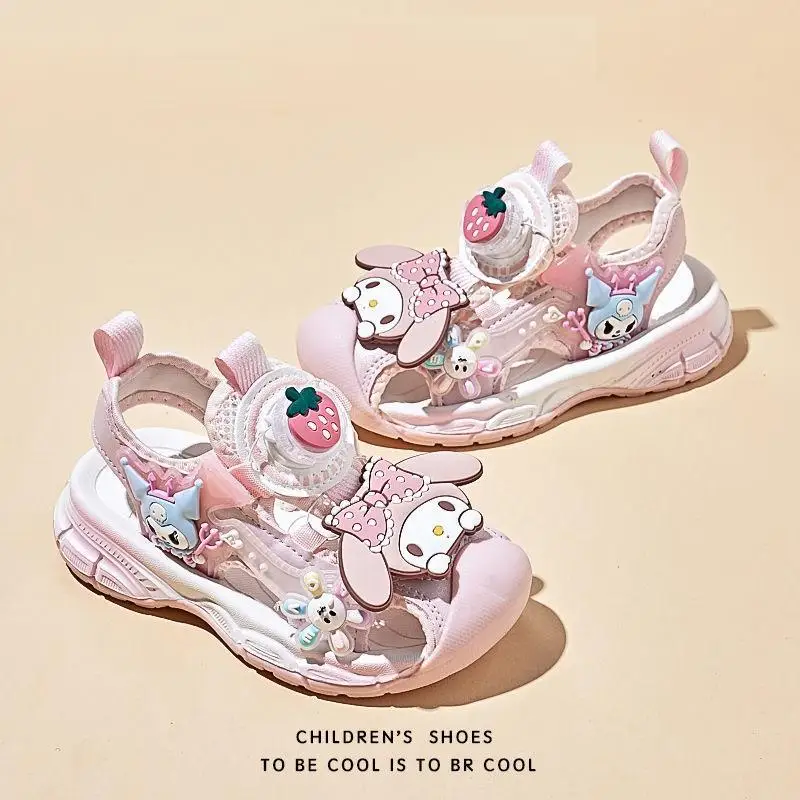 HOT Sanrio My Melody Cartoon Sandals Children Summer Breathable Anti Slip Beach Shoes Girls Wear Resistant Comfortable Fashion
HOT Sanrio My Melody Cartoon Sandals Children Summer Breathable Anti Slip Beach Shoes Girls Wear Resistant Comfortable Fashion