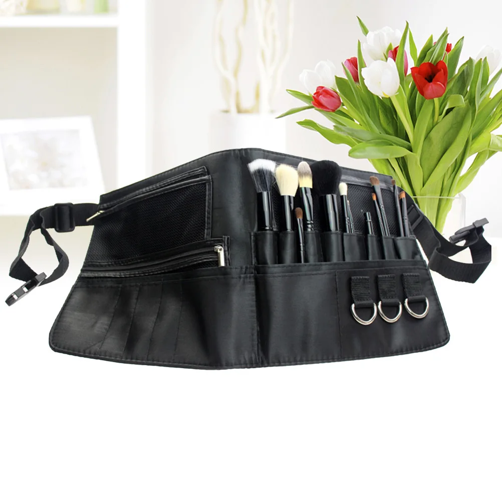 Makeup Waist Bag with 7 Pouches 3 Zippered Pockets 12 Brush Holders Adjustable Belt for Portable Studio Use Black
Makeup Waist Bag with 7 Pouches 3 Zippered Pockets 12 Brush Holders Adjustable Belt for Portable Studio Use Black