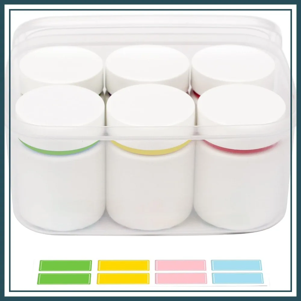 Colorful Empty Plastic Pill Bottles with Labels, 6-Pack 100ml for Vitamins & Medicine
Colorful Empty Plastic Pill Bottles with Labels, 6-Pack 100ml for Vitamins & Medicine