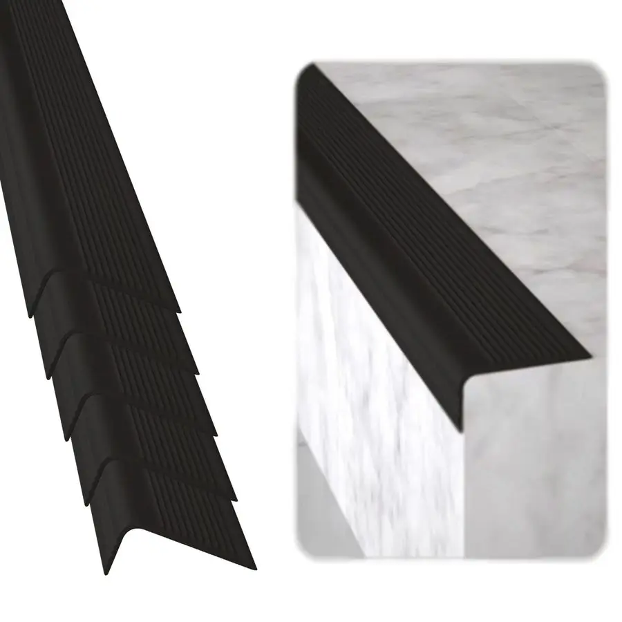 Stair Edge Protector Pack of 5 36x2x1 inch AntiSlip Stair Corner Trim Rubber Strips Waterproof SelfAdhesive Staircases for Outdo
Stair Edge Protector Pack of 5 36x2x1 inch AntiSlip Stair Corner Trim Rubber Strips Waterproof SelfAdhesive Staircases for Outdo