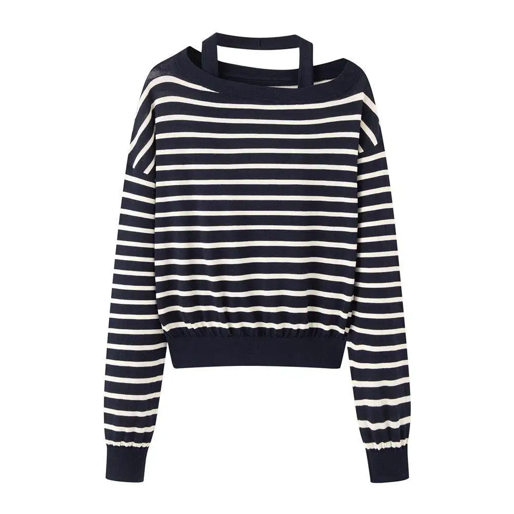 Двухслойный свитер Xiao Ai! Комплект из вязаного жилета с полосками Small Design Ele Slimming: универсальный и удобный трикотаж
Двухслойный свитер Xiao Ai! Комплект из вязаного жилета с полосками Small Design Ele Slimming: универсальный и удобный трикотаж