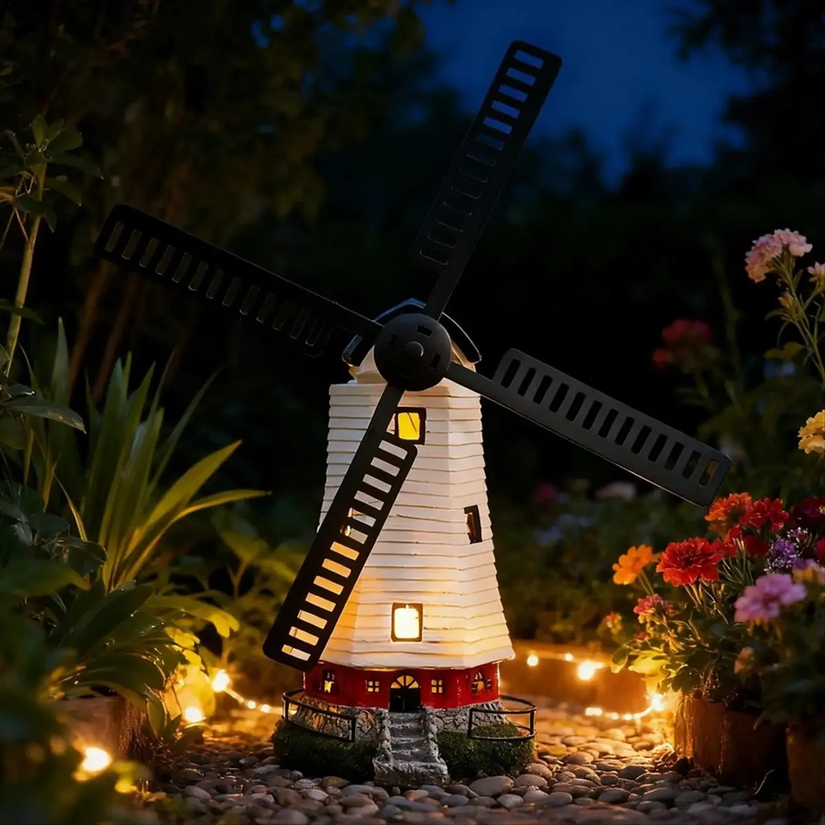 NEW Solar Light House Outdoor Decorative LED Wind Mill Figurine Solar Powered Lighted Windmill Statue for Garden Yard
NEW Solar Light House Outdoor Decorative LED Wind Mill Figurine Solar Powered Lighted Windmill Statue for Garden Yard