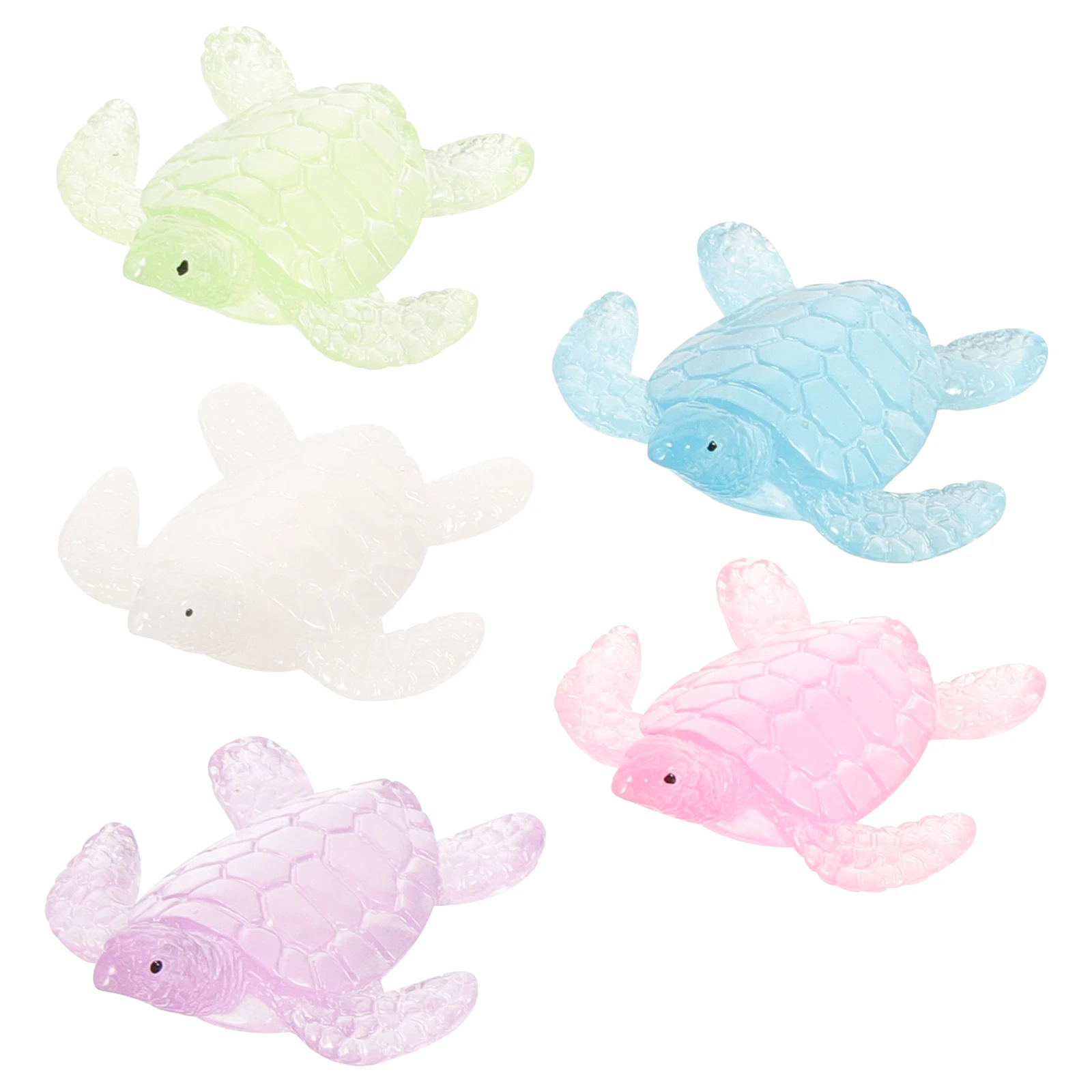 5 Pcs Night Glow Turtle Figurines Resin Mini Animal Desk Decor Blue Green Pink Purple Clear Colors Home Accessories Gifts
5 Pcs Night Glow Turtle Figurines Resin Mini Animal Desk Decor Blue Green Pink Purple Clear Colors Home Accessories Gifts