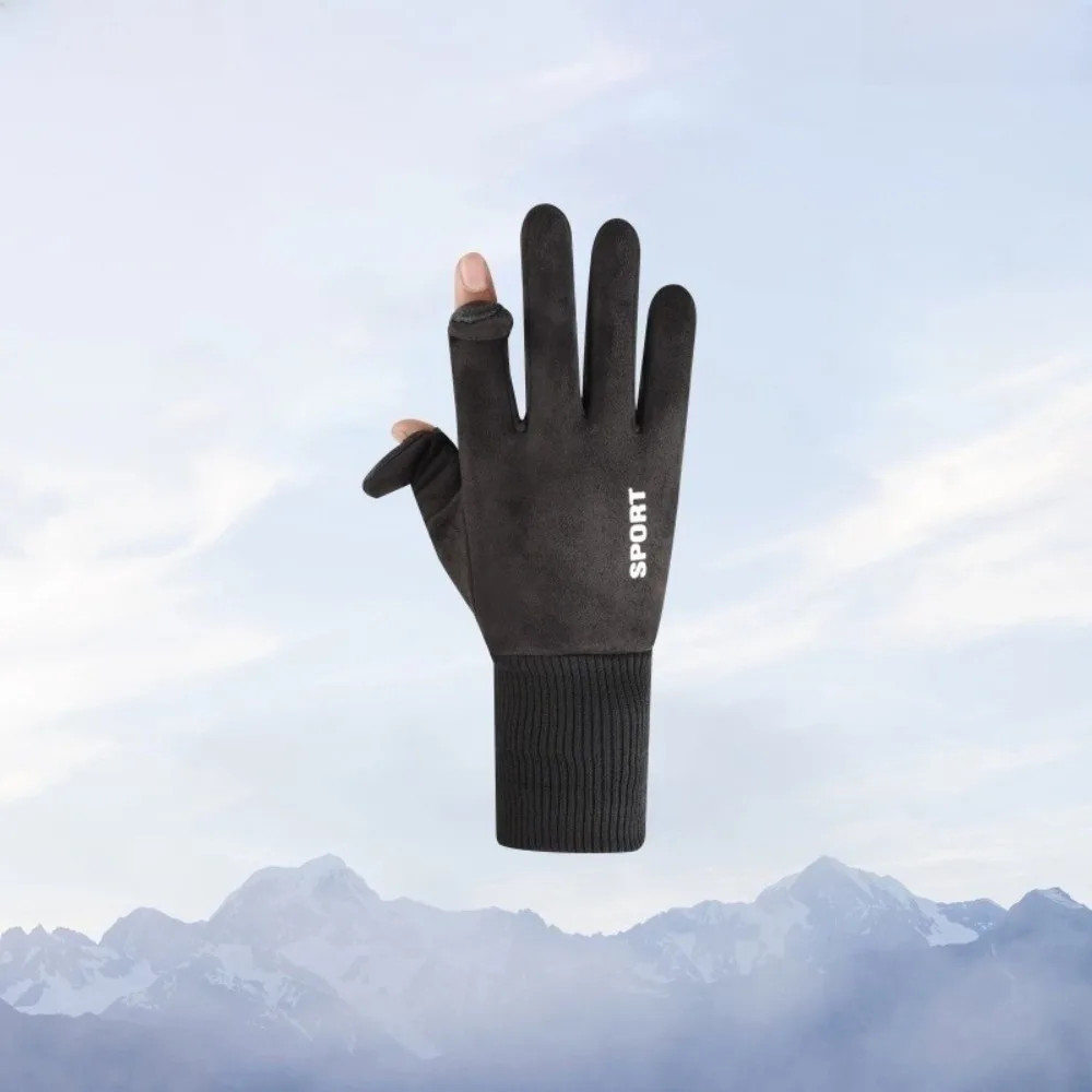 Sports Touchscreen Faux Suede Gloves Solid Color Warm Men Flip-Tops Gloves Windproof Thickened Full Fingers Mittens Driving
Sports Touchscreen Faux Suede Gloves Solid Color Warm Men Flip-Tops Gloves Windproof Thickened Full Fingers Mittens Driving