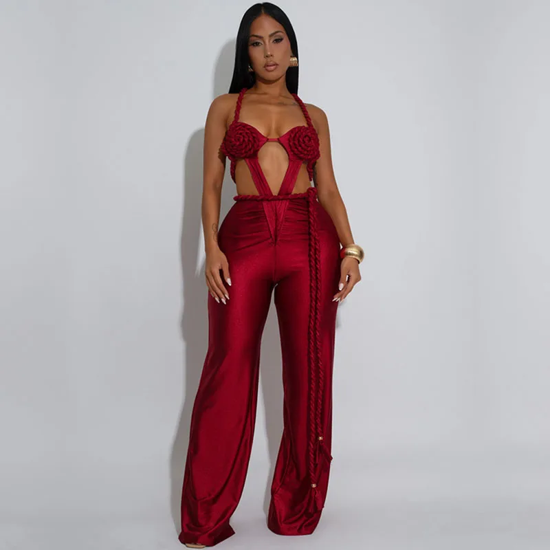 Sexy Night Club Jumpsuits Women Overalls Festival Clothing Strap Lace-up Hollow Out One Pieces Rompers Combinaison Sexy Femme
Sexy Night Club Jumpsuits Women Overalls Festival Clothing Strap Lace-up Hollow Out One Pieces Rompers Combinaison Sexy Femme