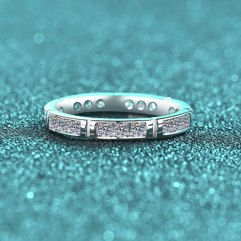 1.8mm D Color Moissanite Rings Women Fine Jewelry 100% S925 Sterling Silver Sparkling Bamboo Eternity Rings Plated 18K
1.8mm D Color Moissanite Rings Women Fine Jewelry 100% S925 Sterling Silver Sparkling Bamboo Eternity Rings Plated 18K