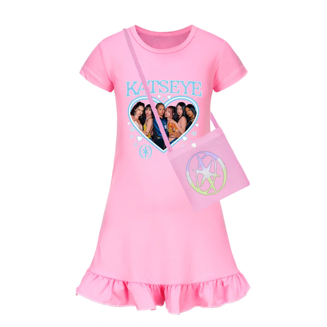 Katseye Funny Print Clothes Pajamas Summer Dress Girls Nightdress Children's ShortSleeve Pajamas Dress Kids Family Wear 1-13 Y
Katseye Funny Print Clothes Pajamas Summer Dress Girls Nightdress Children's ShortSleeve Pajamas Dress Kids Family Wear 1-13 Y