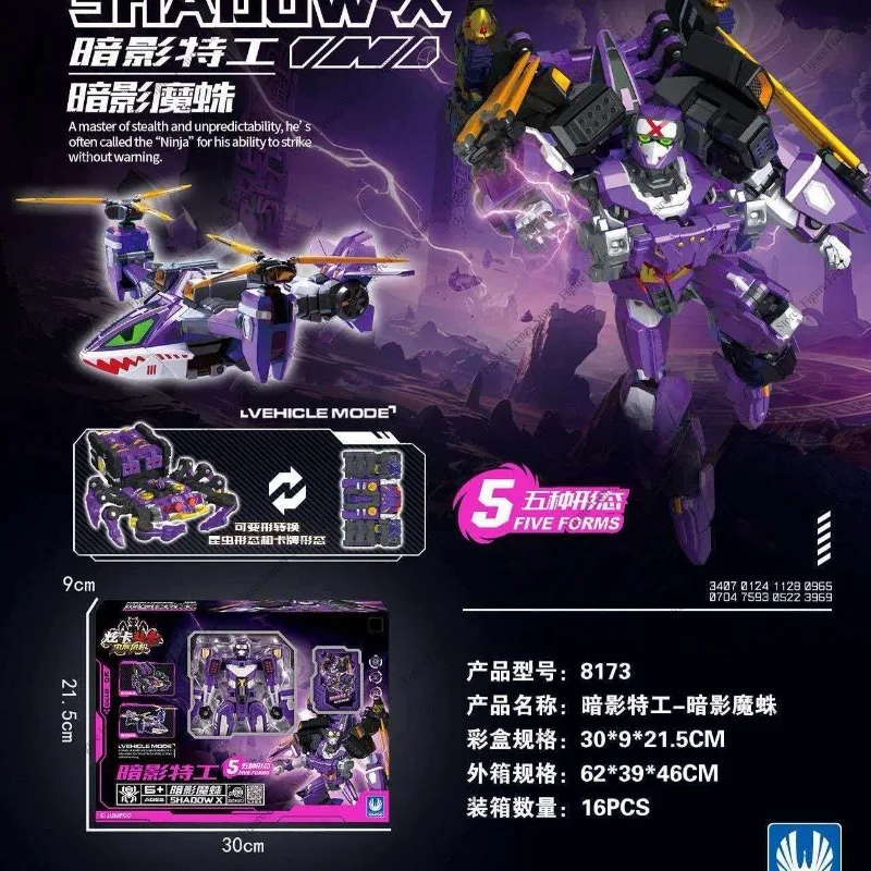 Real discounts,Zhan Gao, Series 5, the latest transforming robot, with 3 different forms, genuine product
Real discounts,Zhan Gao, Series 5, the latest transforming robot, with 3 different forms, genuine product