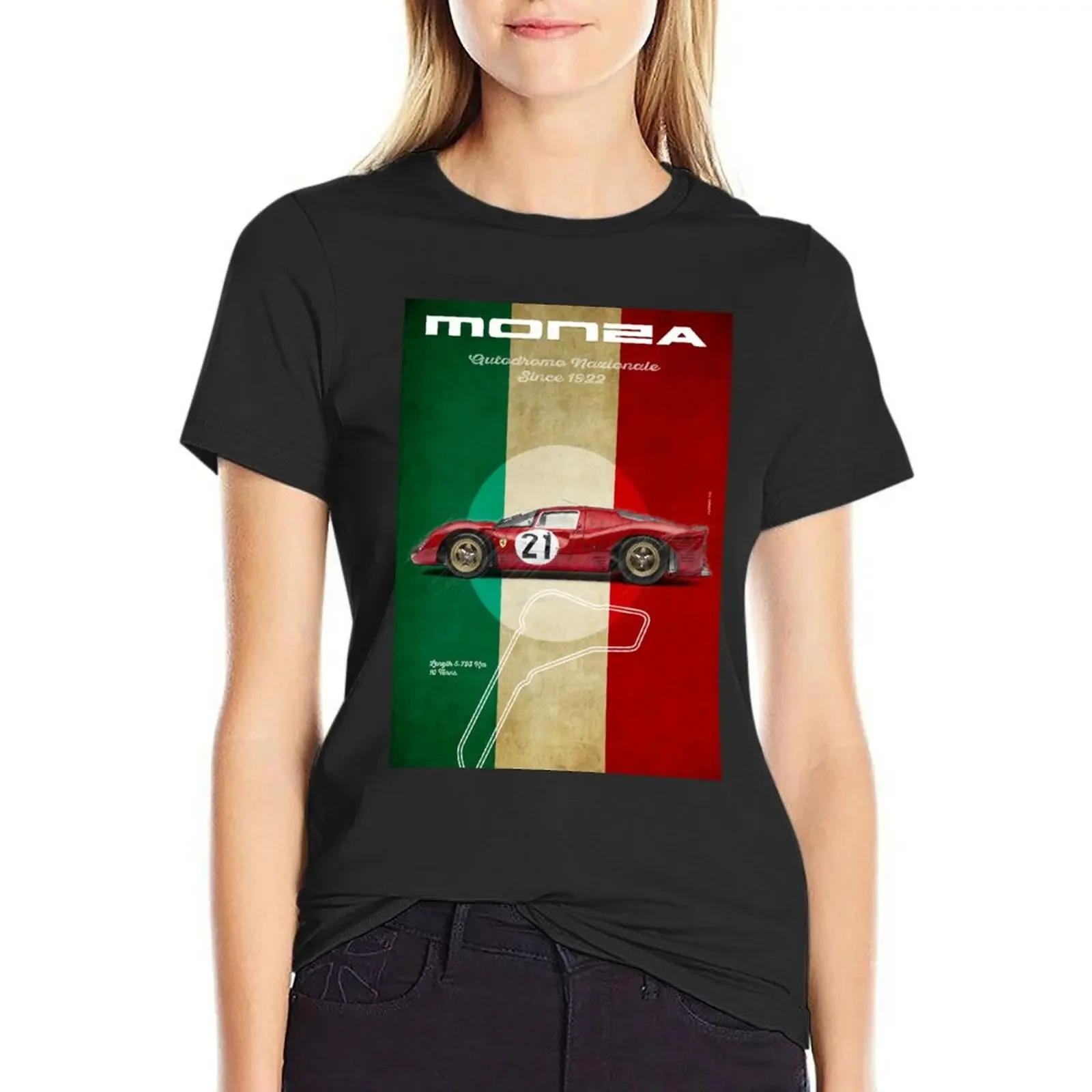 Monza Racetrack Vintage T-Shirt quick drying vintage clothes sports fans animal prinfor rock and roll t shirts for Women
Monza Racetrack Vintage T-Shirt quick drying vintage clothes sports fans animal prinfor rock and roll t shirts for Women