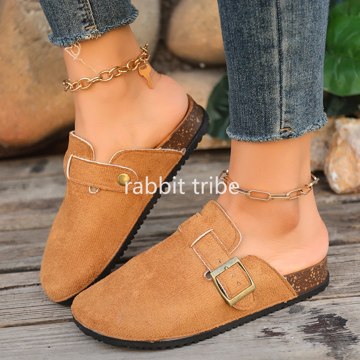 2026 Fashion One-piece Buckle Women's Sandals Suede Half Slippers Round Headed Women's Slippers Luxurious Women's Flat Slippers
2026 Fashion One-piece Buckle Women's Sandals Suede Half Slippers Round Headed Women's Slippers Luxurious Women's Flat Slippers
