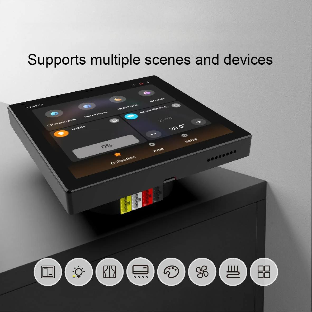 4-Inch smart touch screen supports multi-scene multi-device support POE power supply, smart home interconnection
4-Inch smart touch screen supports multi-scene multi-device support POE power supply, smart home interconnection