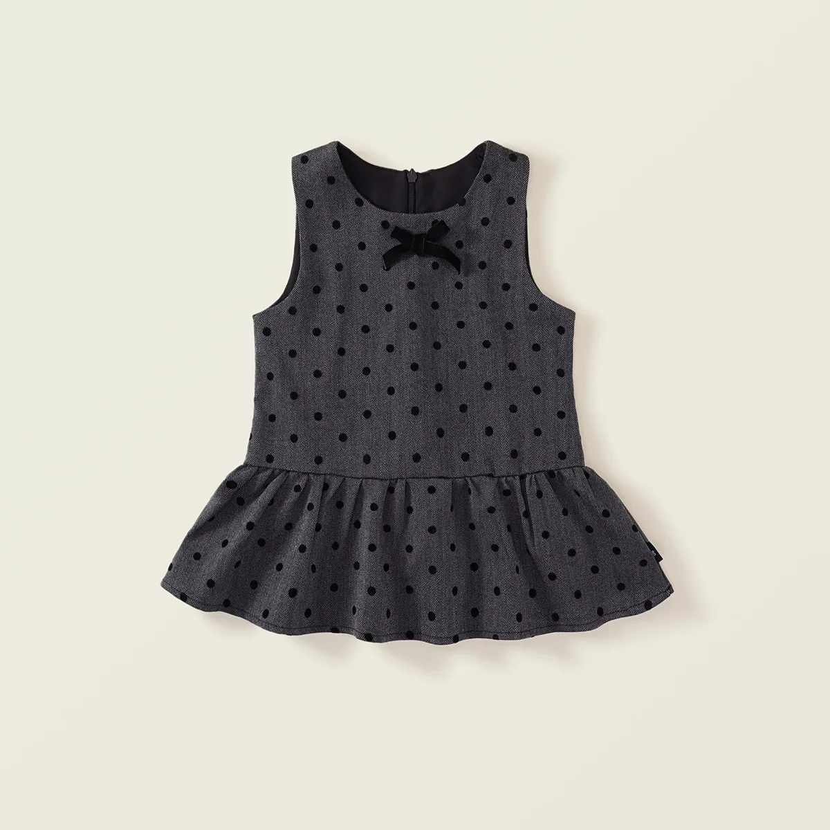 Autumn Girls Polka Dot Sleeveless Dress 2-7 Years Back Zipper Bow Flared Winter Dress
Autumn Girls Polka Dot Sleeveless Dress 2-7 Years Back Zipper Bow Flared Winter Dress