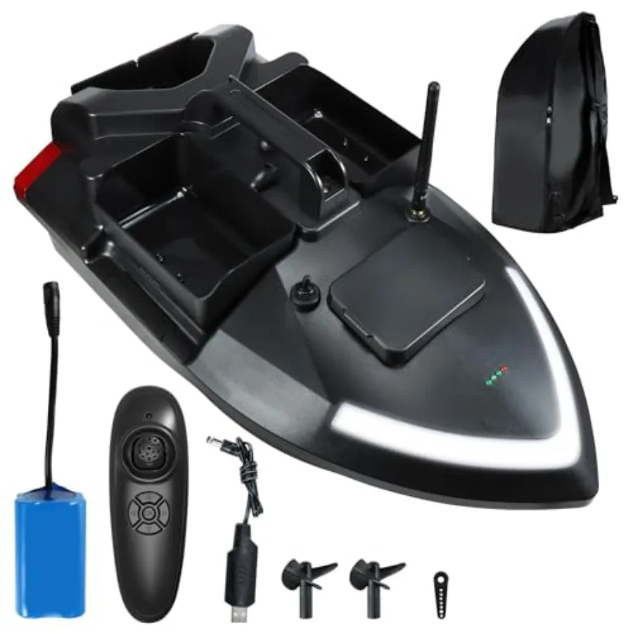 3 Boxes RC Bait Boat for Surf Fishing with 4.4lbs Load Ccity Dual Battery Motor System for Long-Range Bait Deployment 12000mAh
3 Boxes RC Bait Boat for Surf Fishing with 4.4lbs Load Ccity Dual Battery Motor System for Long-Range Bait Deployment 12000mAh