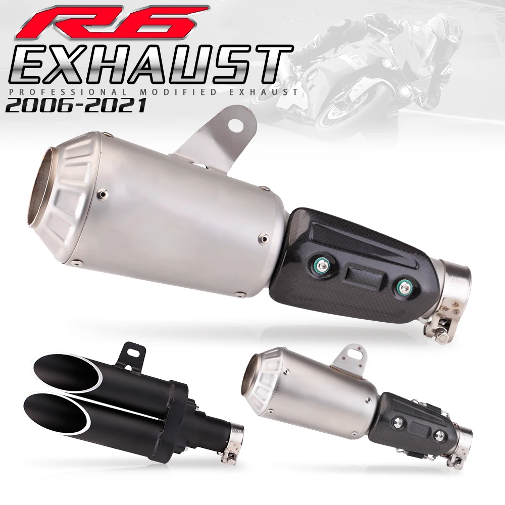 Motorcycle Exhaust Muffler Stainless Steel Integrated Split Exhaust Tail Section Fit For R6 2006-2021
Motorcycle Exhaust Muffler Stainless Steel Integrated Split Exhaust Tail Section Fit For R6 2006-2021