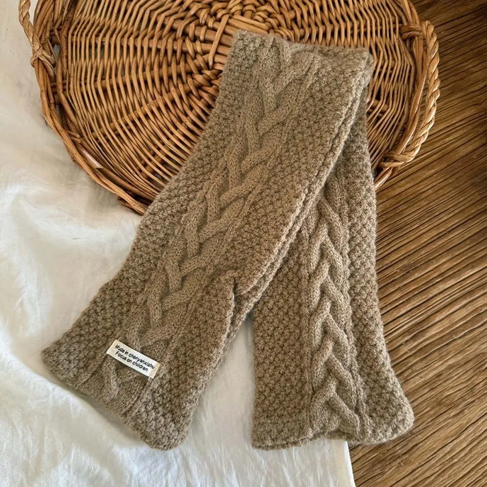 Elastic Children Knitted Scarf Solid Color Korean Style Kids Woven Neckerchief Trendy Soft Winter Cross Muffler
Elastic Children Knitted Scarf Solid Color Korean Style Kids Woven Neckerchief Trendy Soft Winter Cross Muffler