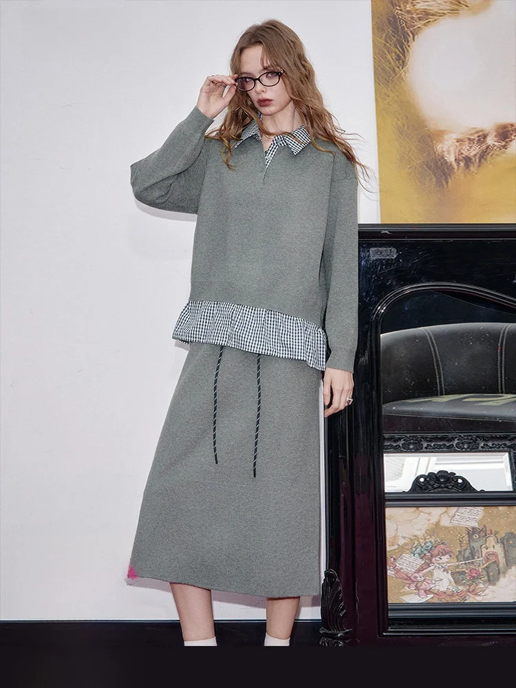 Комплект из клетчатой толстовки и юбки Elfsa: повседневный зимний модный ансамбль для женщин
Комплект из клетчатой толстовки и юбки Elfsa: повседневный зимний модный ансамбль для женщин